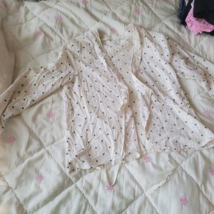 Elegant Polka Dot Blouse
