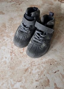 Stylish Grey High-Top Sneakers
