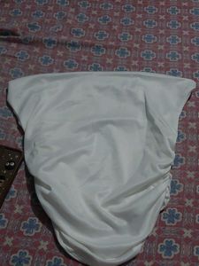 White Ruched Tunic Top