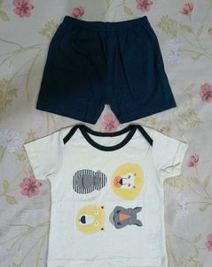 Cute New Animal Print T-Shirt and Shorts Set