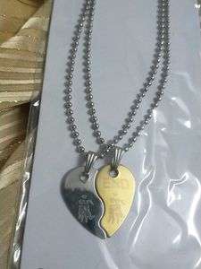 Best couple Heart Necklaces set