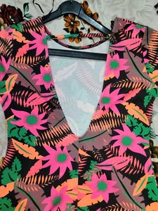 Floral Print Bodycon Dress