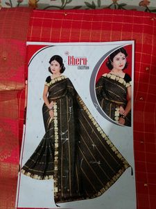 Bheru Creation Pink Embellished Saree