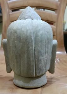 New Serene Stone Buddha Head Statue