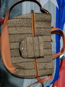 jute bag shoulder/ handbag
