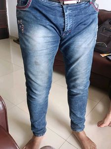 Stylish Blue Wash Slim Fit Jeans