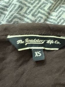 Brown Henley Neck T-Shirt