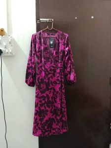 Stylish Floral Wrap Dress