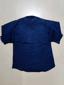 Tee Pure Cotton Navy Blue Shirt