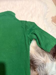 Green High Neck Top
