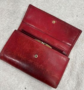 Stylish Red Leather Wallet