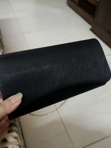 Code by Lifestyle Black Textured Clutch
