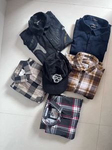Bundle of 4 Men's Shirts & 1 Cap