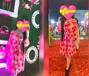 Floral Print Tiered Mini Dress