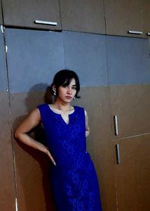 Vibrant Blue Sleeveless Dress (negotiable)