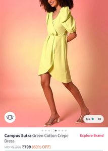 Pistachio Green Mini Dress