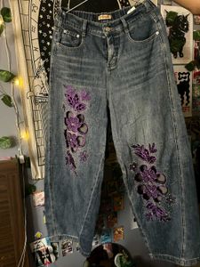 Embellished Blue Denim Jeans
