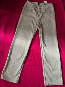 Straight low waist Beige  Pants