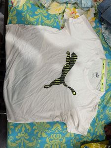 Puma White Graphic T-Shirt