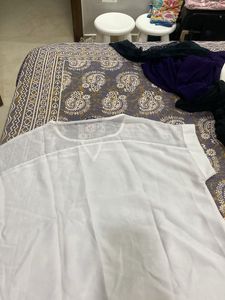 Sheer White V-Neck Top