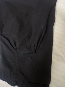 Chic Black Collared Button-Up Top