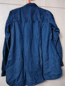 New unused Roadster Blue Denim Shirt with Patches