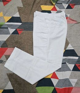 Classic White Casual Pants