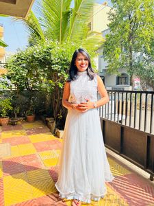 Sparkling Silver Lehenga Choli Set