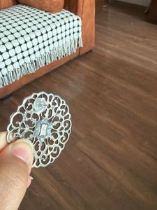 oxidized big Filigree Round studs