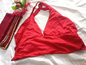 with freebies ❗ Red Halter Sundress