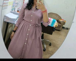Stylish Button-Down Midi Dress