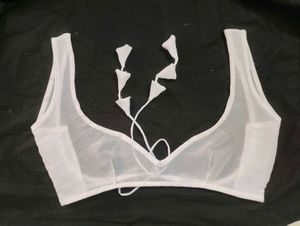 georgette sheer blouse