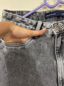 Acid Wash High Waisted Jeans