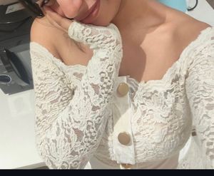 Elegant White Lace Off-Shoulder Dress