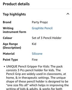 50) Pencil Grips - Set of 3