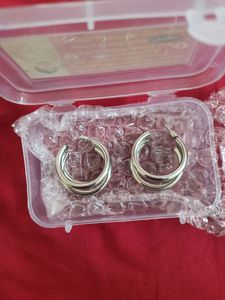 Hoops Earrings ( Silver )