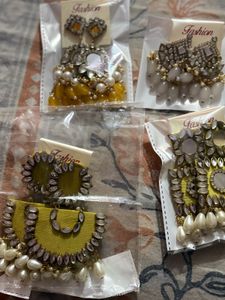 Elegant Indian Earrings 4 pair combo