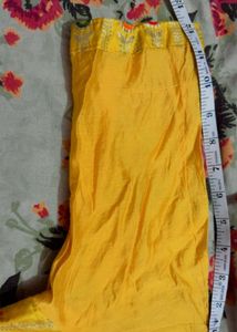 Vibrant Yellow Embroidered Suit 3 piece