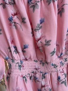 Floral Pink Off-Shoulder Top