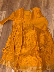 Kids Yellow Kurta Set with Pants