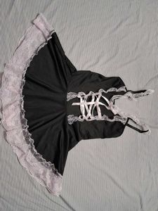 Cute Black & Lace Maid Lingerie Dress