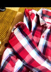 Here n Now Checked Casual Shirt - Red &amp; Blue