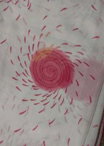 Pink Floral Saree