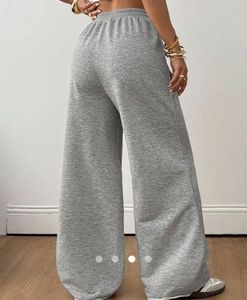Grey Wide Leg Sweatpants