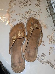 TAN BROWN FLAT SANDALS
