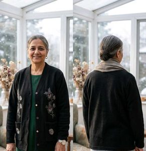 Floral Embroidered Cardigan