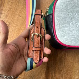 Coach Colorblock Jes Crossbody Bag with Rainbow St