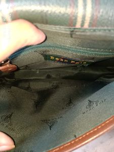 authentic BEAN POLE BAG Vintage Plaid Crossbody Ba