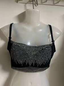 Sparkling Black Bra