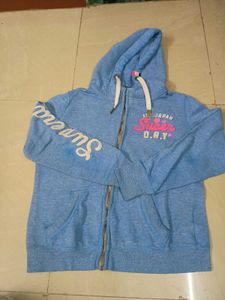Superdry Blue Zip-Up Hoodie